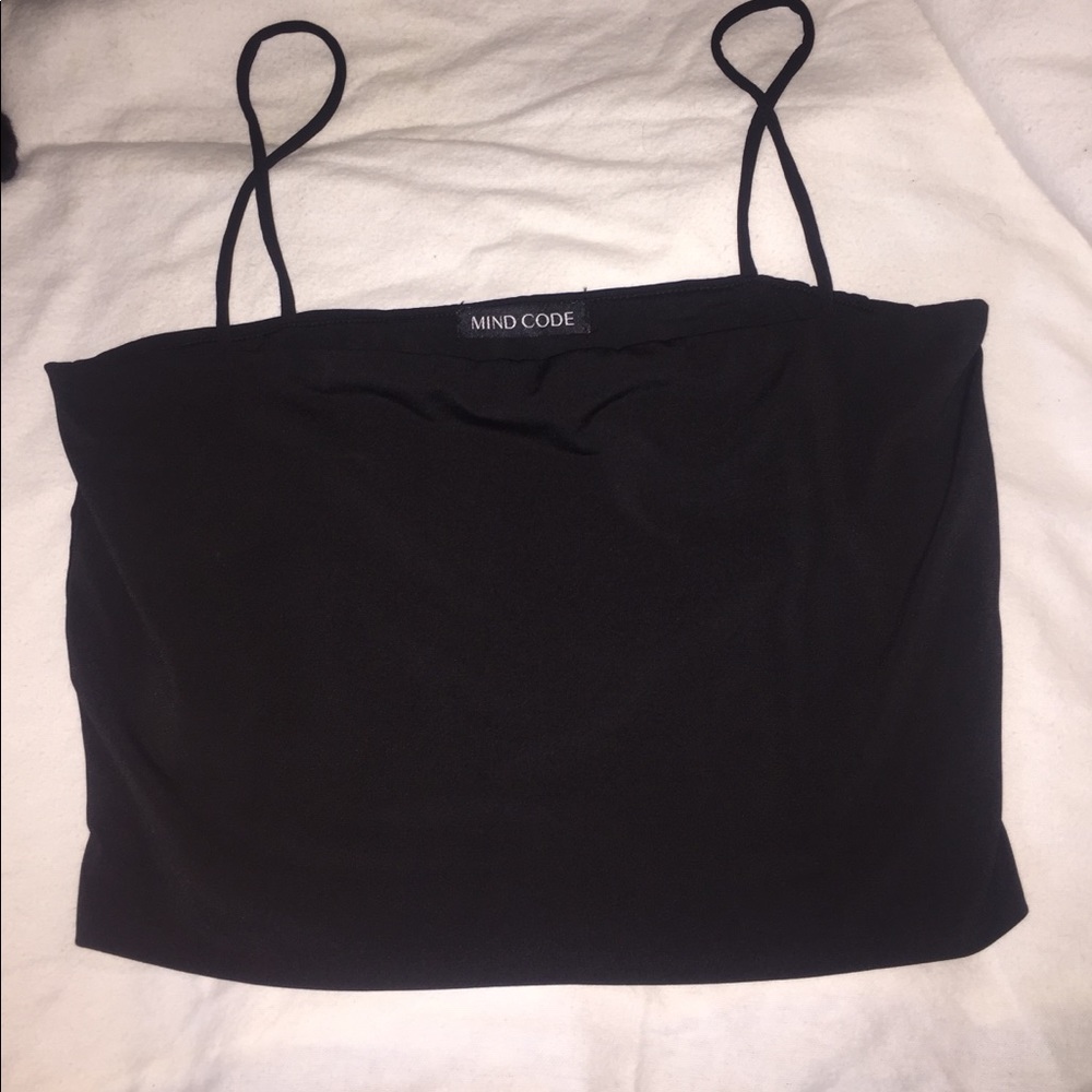 Black Cropped Cami
